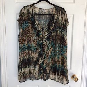 WORTHINGTON lightweight flowy blouse